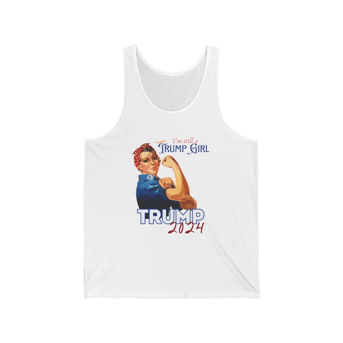 Still a Trump Girl Unisex Luxury Jersey Tank